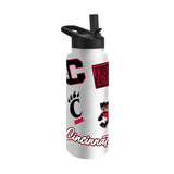 Cincinnati 34oz White Dreamweave Quencher Bottle - Logo Brands - Flyclothing LLC