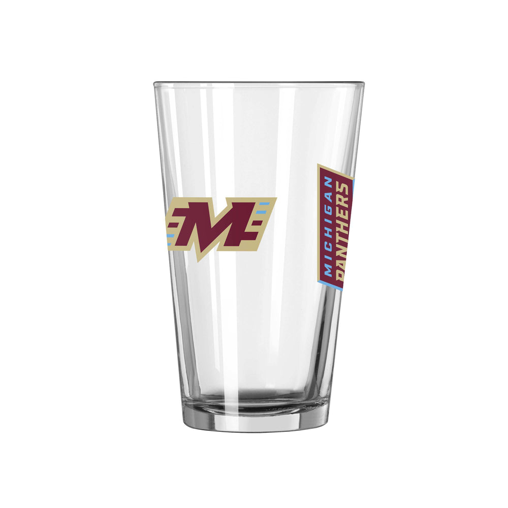 Michigan Panthers 16oz Gameday Pint Glass - Logo Brands - Flyclothing LLC