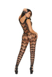 Elegant Moments Black Crochet Bodystocking 12110 - Elegant Moments - Flyclothing LLC