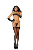 Elegant Moments Black Thigh Hi W/Back Seam 12113 - Elegant Moments - Flyclothing LLC