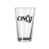 Cincinnati Stylized 16oz Gameday Pint Glass - Logo Brands - Flyclothing LLC