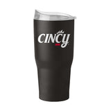 Cincinnati Stylized 30oz Flipside Powder Coat Tumbler - Logo Brands - Flyclothing LLC