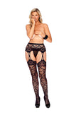 Elegant Moments Black Suspender Pantyhose 12202q - Elegant Moments - Flyclothing LLC