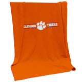 Clemson Campus Colors Sweatshirt Blanket (Screened) - Logo Brands - Flyclothing LLC