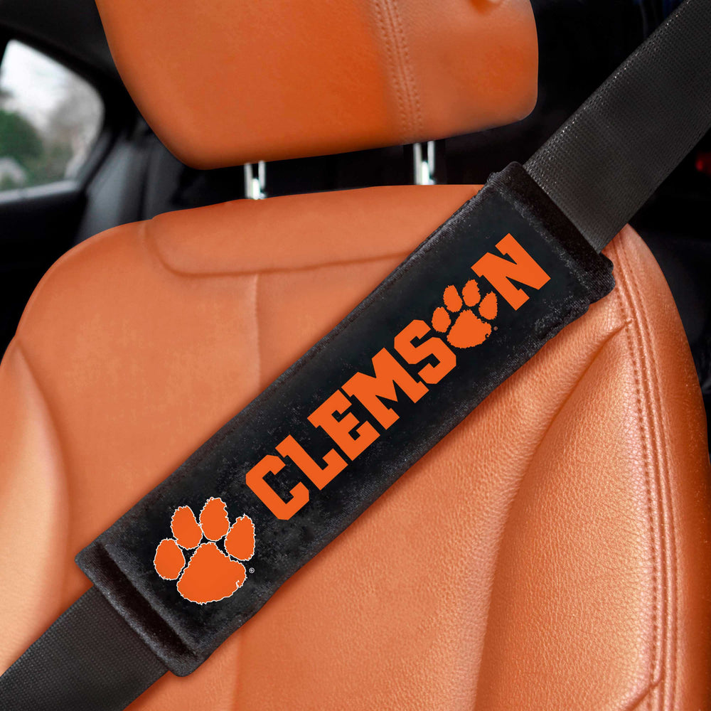 Clemson University Embroidered Seatbelt Pad - Pair - Logo Brands - Flyclothing LLC