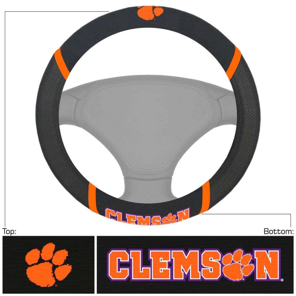 Clemson University Steering Wheel Cover - Logo Brands - Flyclothing LLC
