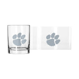 Clemson 14oz Frost Rocks Glass - Logo Brands - Flyclothing LLC