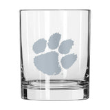 Clemson 14oz Frost Rocks Glass - Logo Brands - Flyclothing LLC