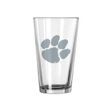 Clemson 16oz Frost Pint Glass - Logo Brands - Flyclothing LLC