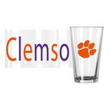 Clemson 16oz Overtime Pint Glass - Logo Brands - Flyclothing LLC