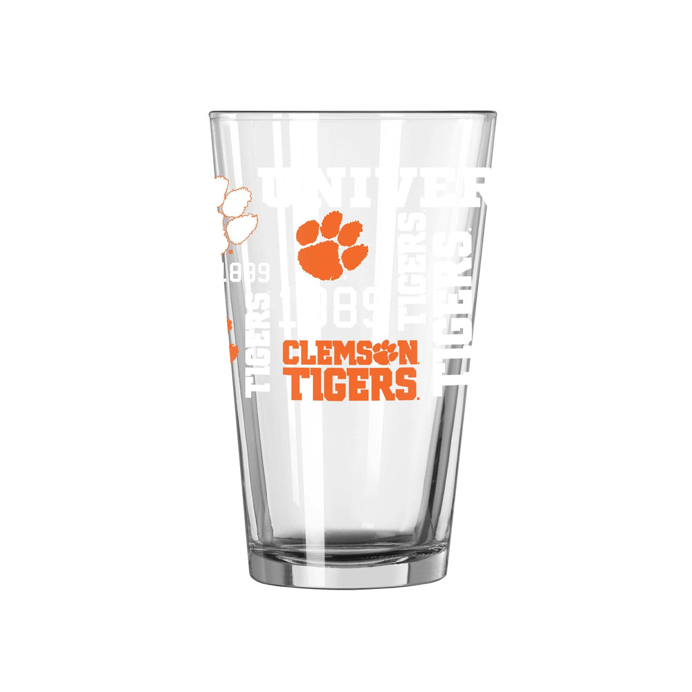 Clemson 16oz Spirit Pint Glass - Logo Brands - Flyclothing LLC