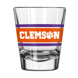 Clemson 2oz Stripe Shot Glass - Logo Brands - Flyclothing LLC