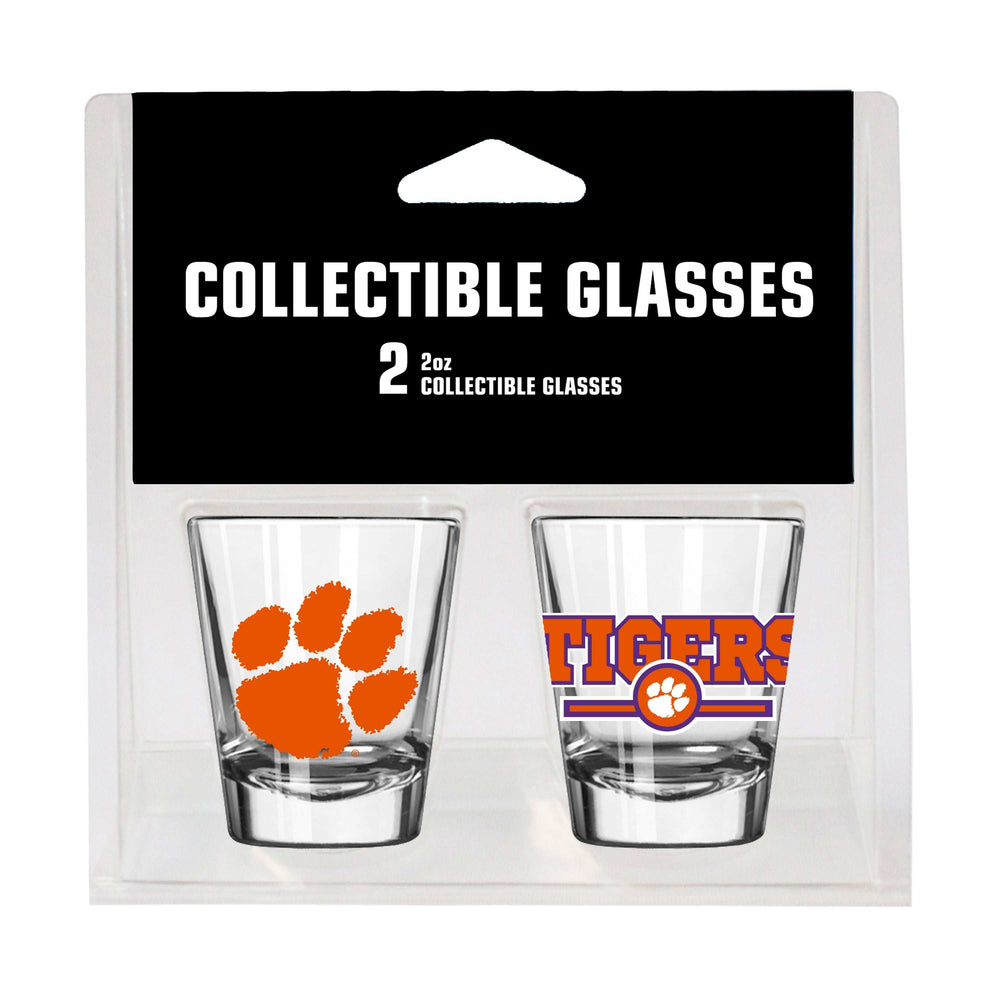 Clemson Campus Colors 2oz Letterman Shot Glass 2 Pack - Logo Brands - Flyclothing LLC