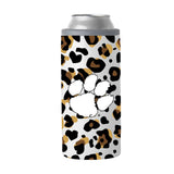 Clemson 12oz Neutral Leopard Slim Can Coolie - Logo Brands - Flyclothing LLC