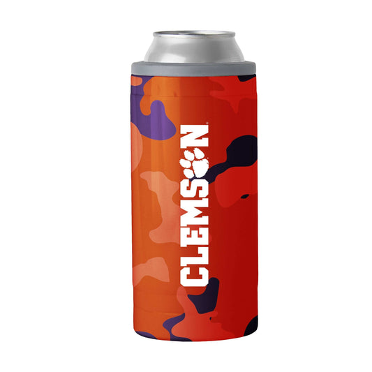 Clemson Camo Swagger 12oz Slim Can Coolie - Logo Brands - Flyclothing LLC