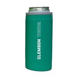 Clemson 12oz Optic Stacked Soft Touch Slim Coolie - Logo Brands - Flyclothing LLC