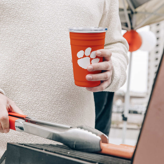 Clemson 22oz Flipside Stainless Cup - Logo Brands - Flyclothing LLC
