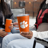 Clemson 22oz Flipside Stainless Cup - Logo Brands - Flyclothing LLC