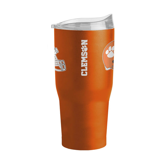 Clemson 30oz Flipside Alt Logo Powder Coat Tumbler - Logo Brands - Flyclothing LLC