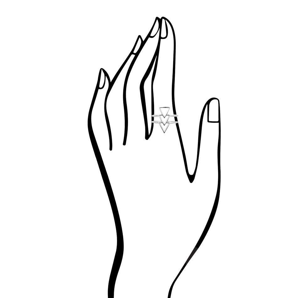 Go Triangle Sterling Silver Ring - Barse Jewelry - Flyclothing LLC