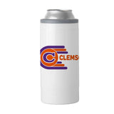 Clemson 12oz Whirl Slim Can Coolie - Logo Brands - Flyclothing LLC