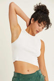 HYFVE Ribbed Knit Cropped Tank - Trendsi - Flyclothing LLC