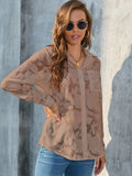 Full Size Collared Neck Long Sleeve Shirt Plus Size - Trendsi - Flyclothing LLC