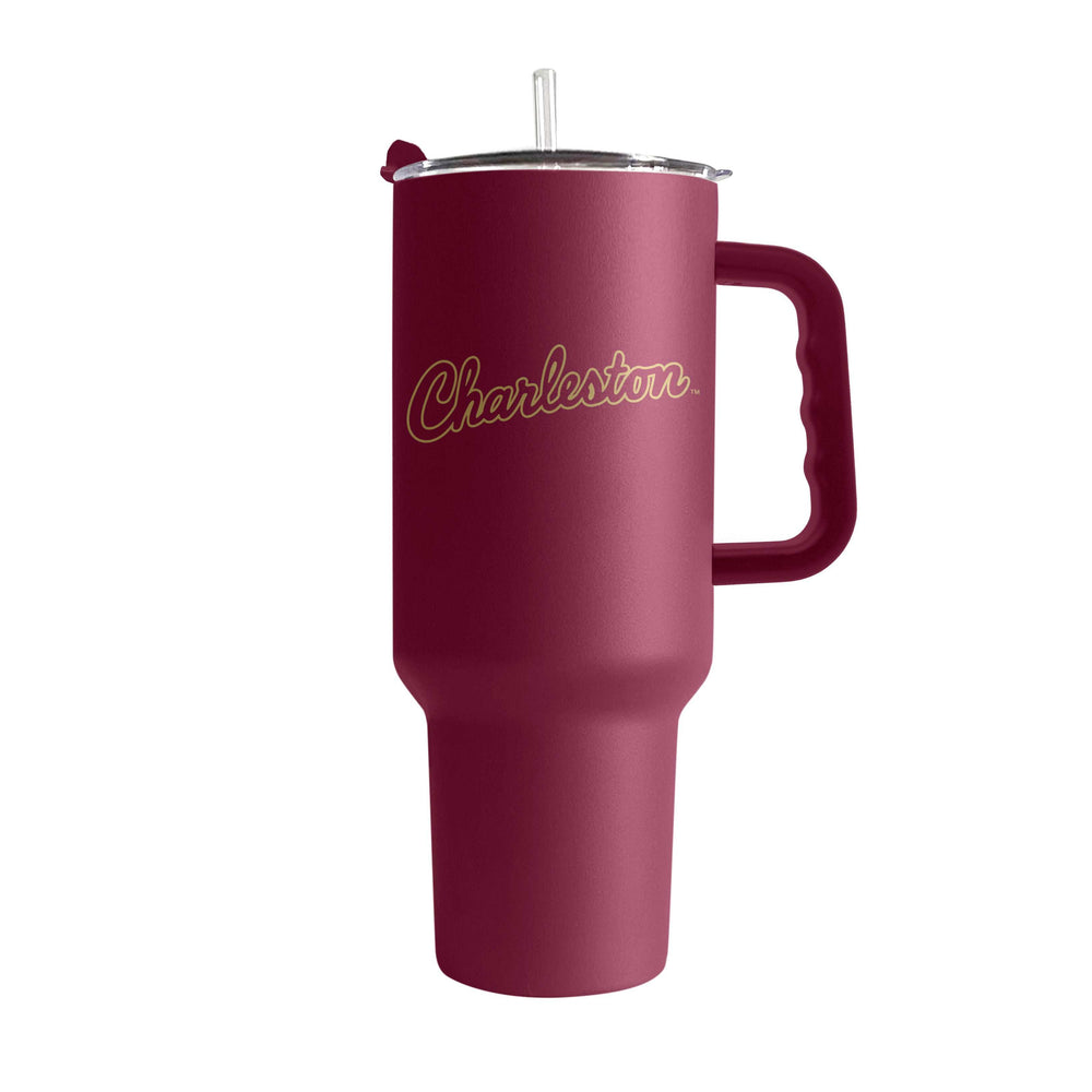College of Charleston 40oz Flipside Powder Coat Tumbler - Logo Brands - Flyclothing LLC
