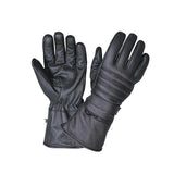 Mens Gauntlet Leather Gloves with Rain Cover