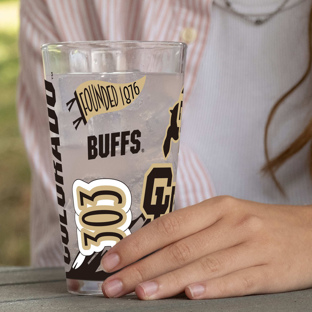 Colorado 16oz Native Pint Glass - Logo Brands - Flyclothing LLC