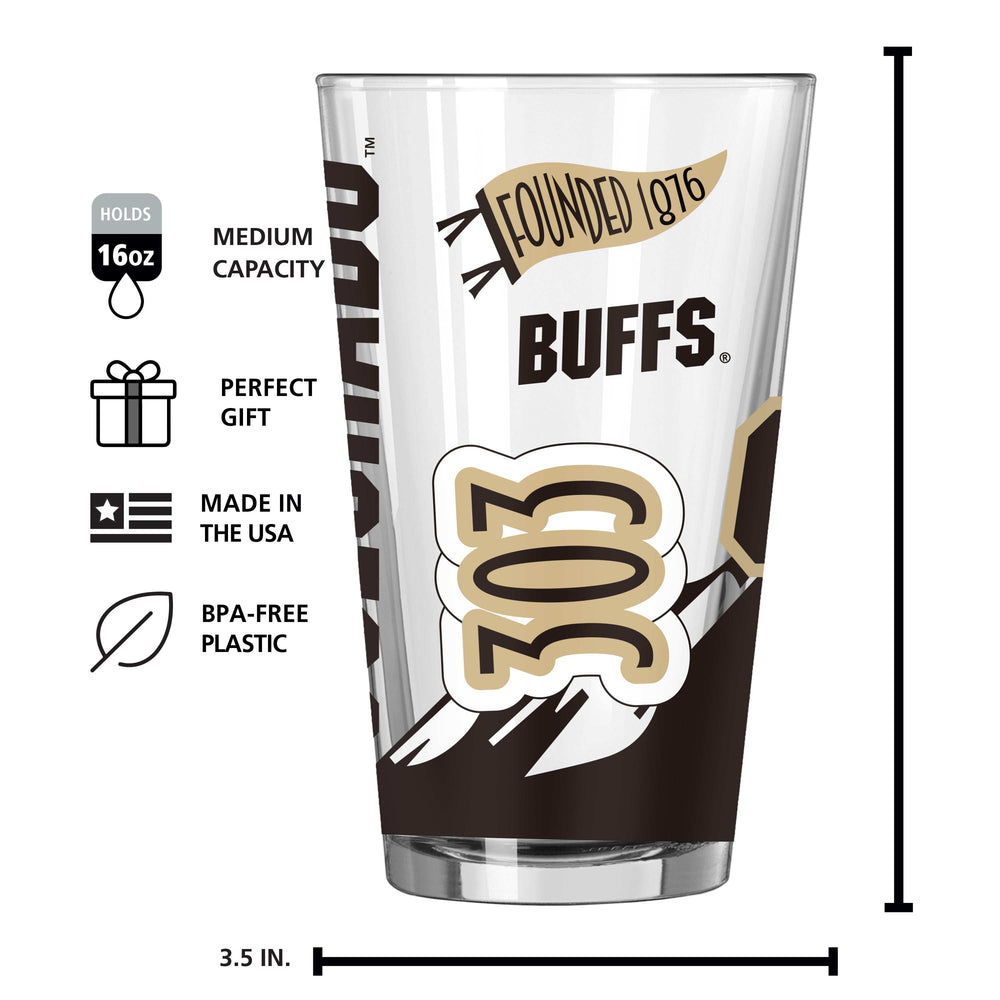 Colorado 16oz Native Pint Glass - Logo Brands - Flyclothing LLC