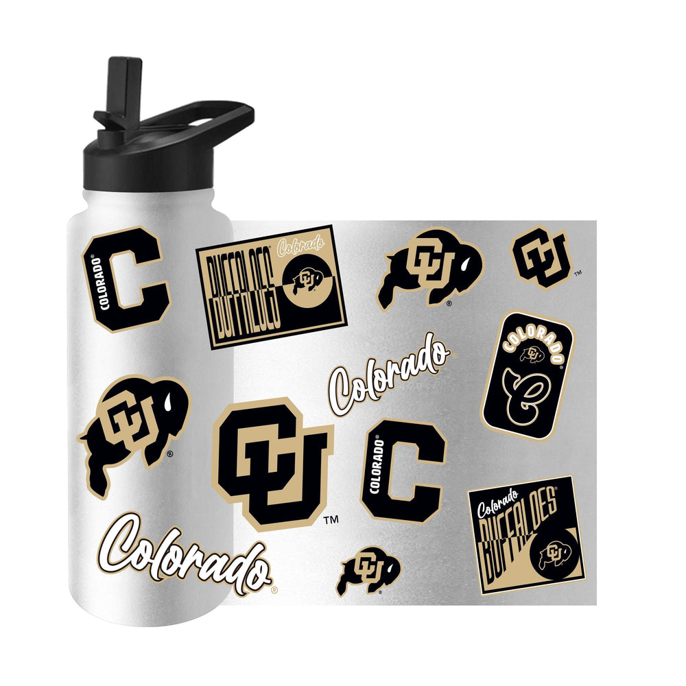 Colorado 34oz White Dreamweave Quencher Bottle - Logo Brands - Flyclothing LLC