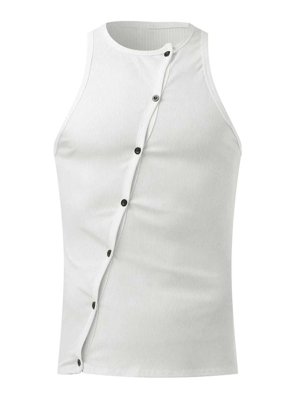 Men's Full Size Cutout Round Neck Tank Plus Size - Trendsi - Flyclothing LLC