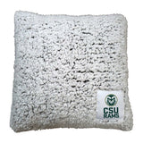 CO State Campus Colors Frosty Throw Pillow - Logo Brands - Flyclothing LLC