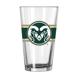 Colorado State 16oz Stripe Pint Glass - Logo Brands - Flyclothing LLC