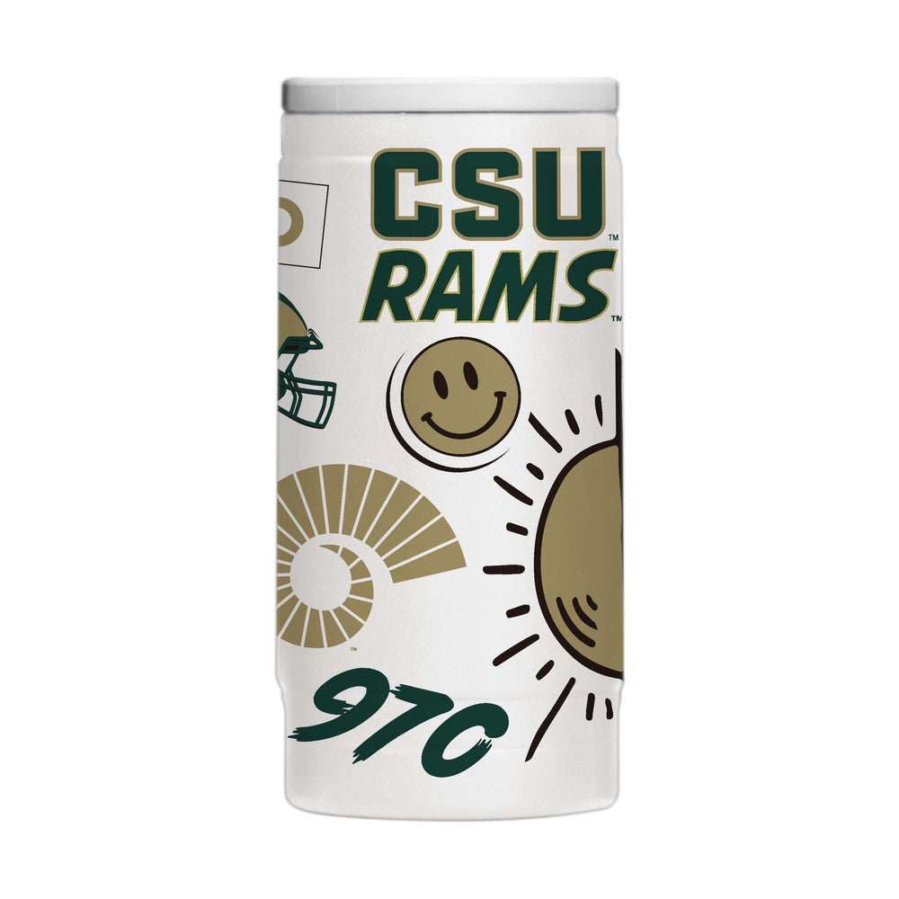 Colorado State 12oz Native Powdercoat SlimCan Coolie - Logo Brands - Flyclothing LLC