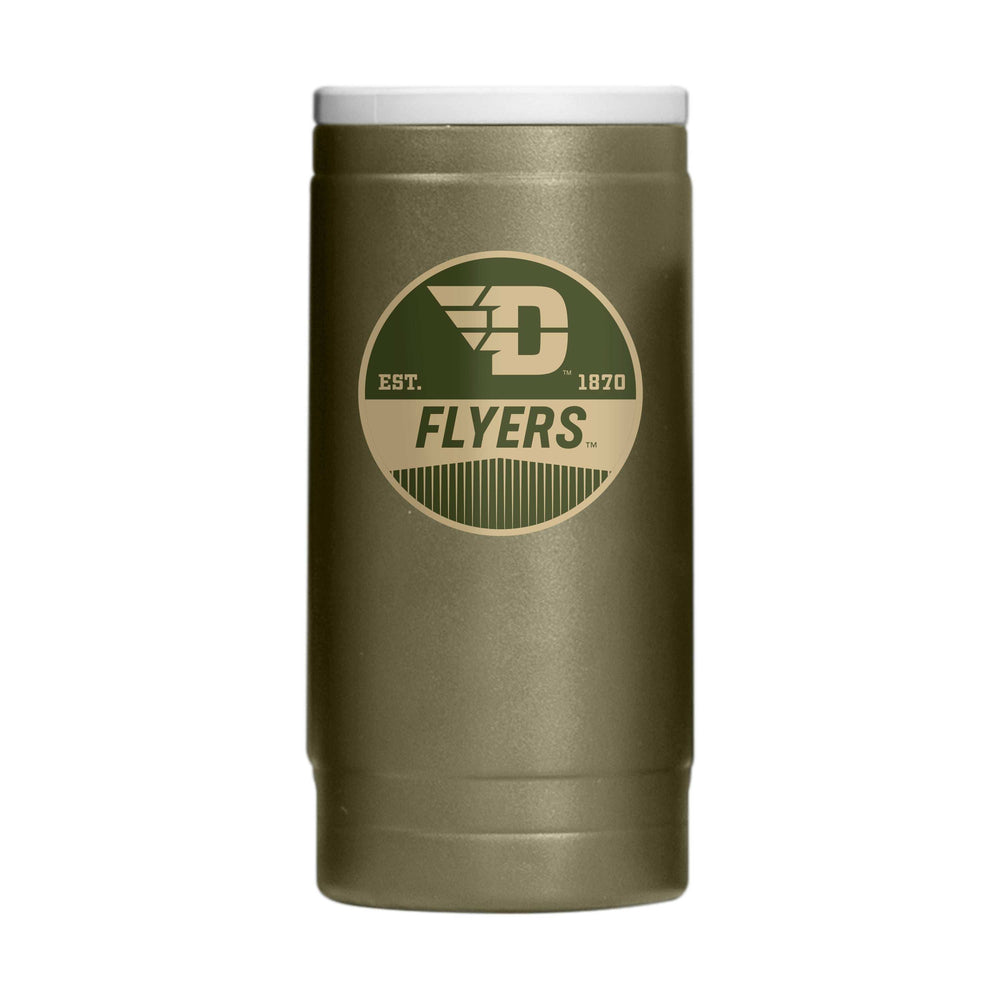 Dayton 12oz Badge Powdercoat SlimCan Coolie - Logo Brands - Flyclothing LLC