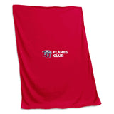 Liberty Univ Flames Club Red Sweatshirt Blanket (Screened) - Logo Brands - Flyclothing LLC