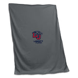 Liberty Univ Charcoal Sweatshirt Blanket (Screened) - Logo Brands - Flyclothing LLC