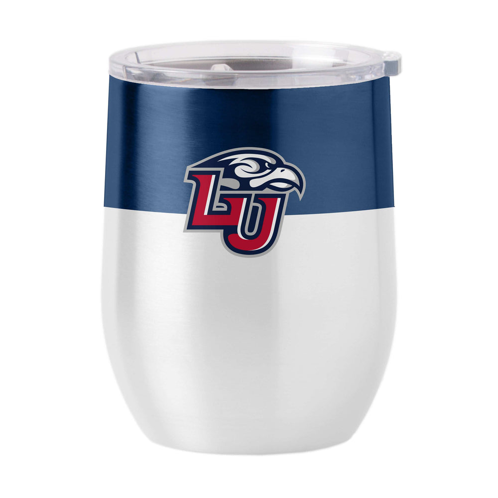Liberty University 16oz Colorblock Stainless Curved Beverage - Logo Brands - Flyclothing LLC
