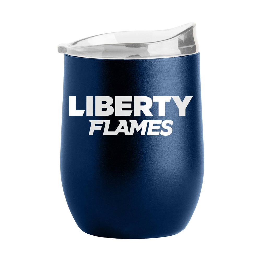 Liberty University 16oz Flipside Powder Coat Curved Bev - Logo Brands - Flyclothing LLC
