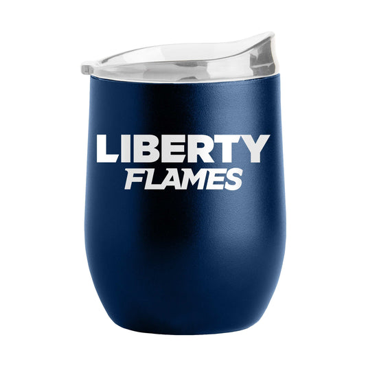 Liberty University 16oz Flipside Powder Coat Curved Bev - Logo Brands - Flyclothing LLC