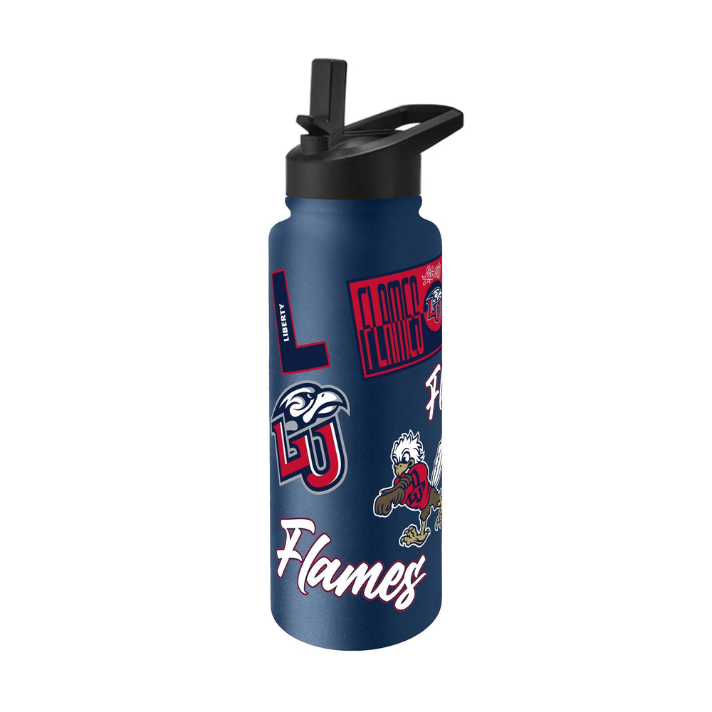 Liberty University 34oz Dreamweave Quencher Bottle - Logo Brands - Flyclothing LLC