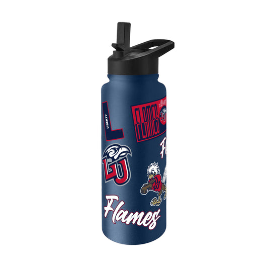Liberty University 34oz Dreamweave Quencher Bottle - Logo Brands - Flyclothing LLC