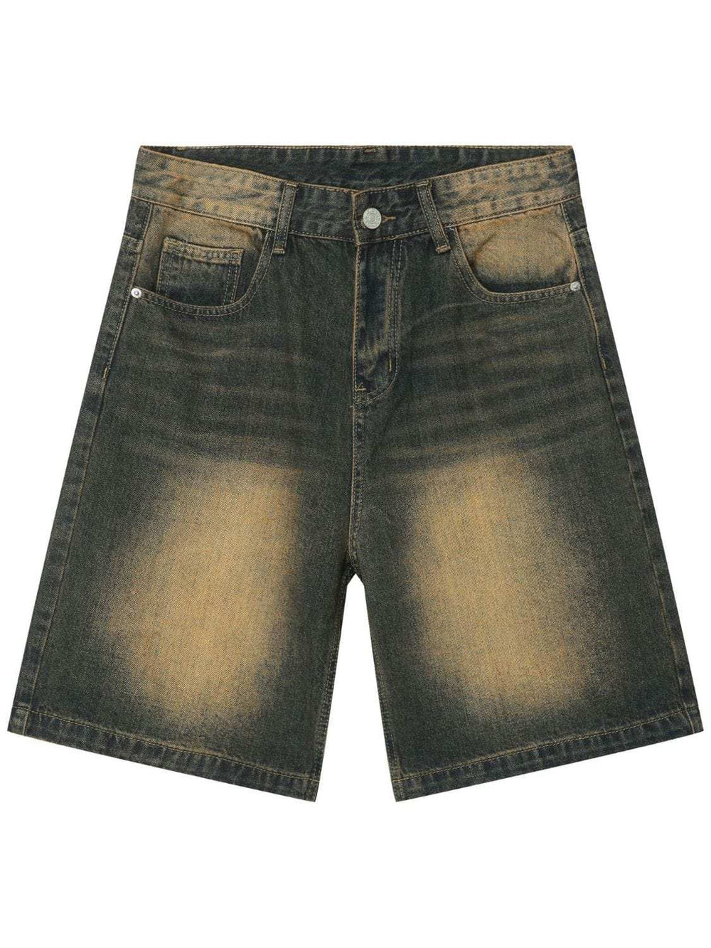 Men's Wasteland Style Demin Shorts with Pockets - Trendsi - Flyclothing LLC