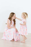Castles & Rainbows Flutter Sleeve Twirl Dress - Mila & Rose ® - Flyclothing LLC