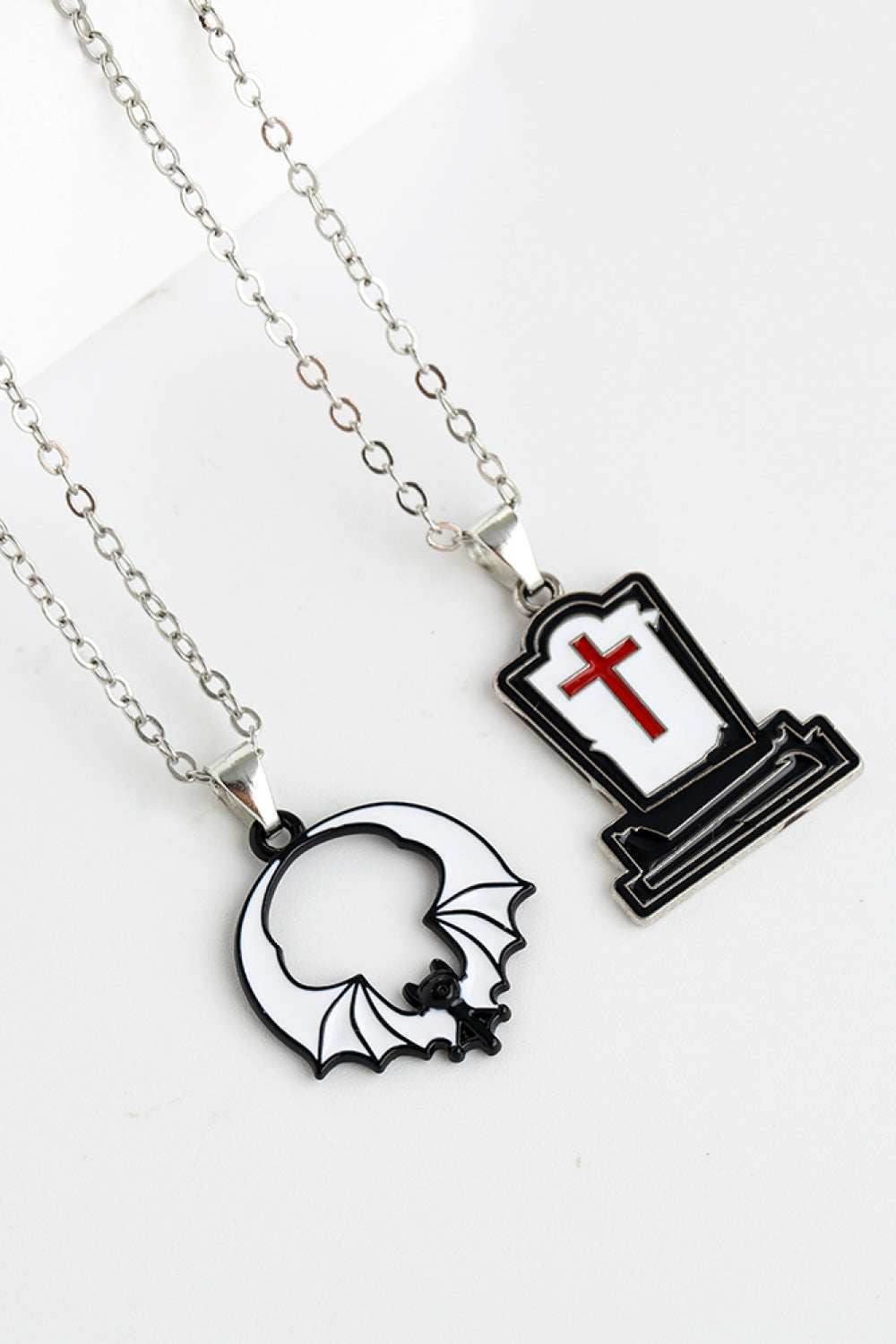 Two-Piece Halloween Theme Necklace Set - Trendsi - Flyclothing LLC
