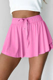 Drawstring High Waist Lined Active Skorts - Trendsi - Flyclothing LLC