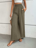 Perfee Wide Leg Pants with Pockets - Trendsi - Flyclothing LLC