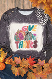 Pumpkin Graphic Round Neck Long Sleeve T-Shirt - Trendsi - Flyclothing LLC